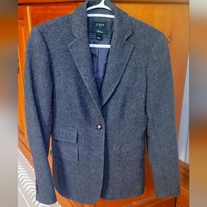 J. CREW Herringbone wool blazer size 0